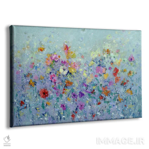 تابلو مزرعهٔ گلها ۱ اثر بنیتو سالمرون - نمای پرسپکتیو محصول