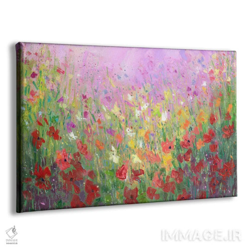 تابلو مزرعهٔ گلها ۹ اثر بنیتو سالمرون - نمای پرسپکتیو محصول