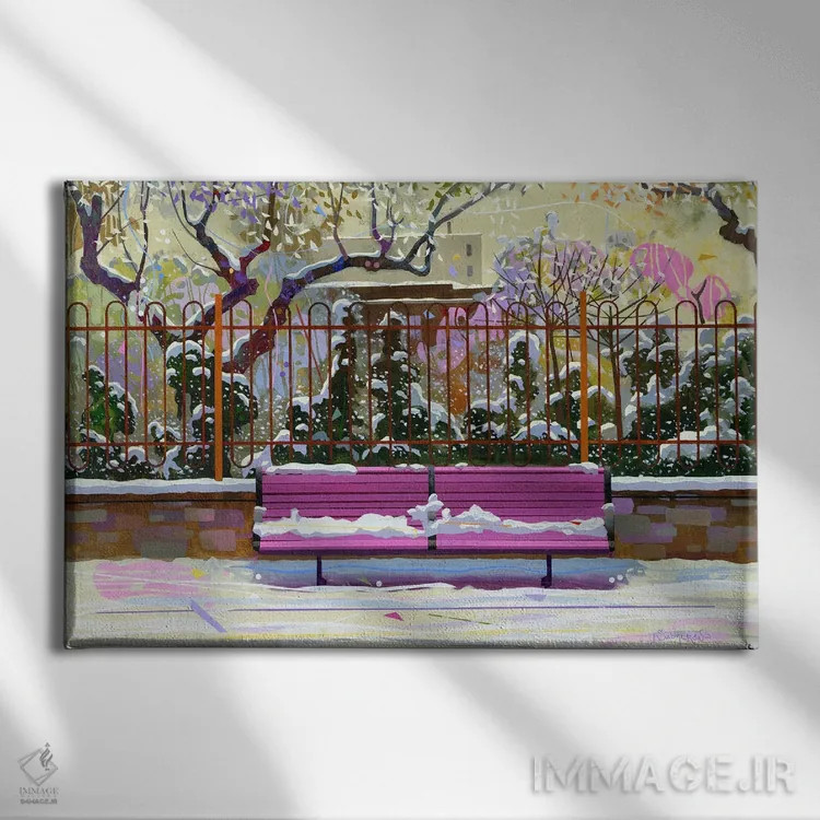 تابلو آلباسته ۱ اثر بنیتو سالمرون - نمای روبهرو روی دیوار