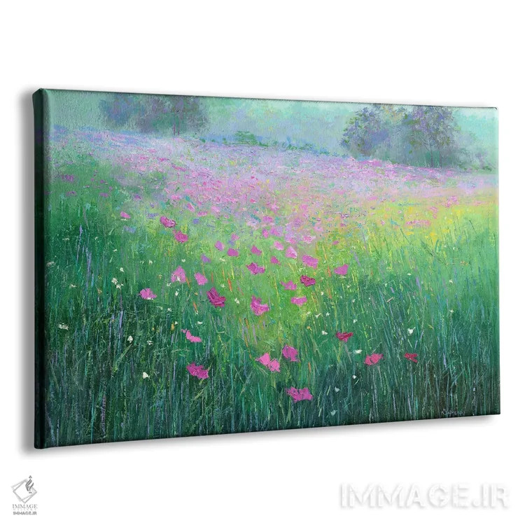 تابلو مزرعهٔ گلها ۱۶ اثر بنیتو سالمرون - نمای پرسپکتیو محصول