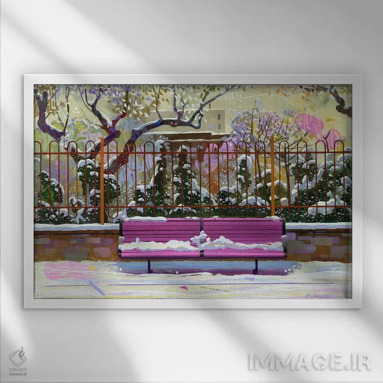 تابلو آلباسته ۱ اثر بنیتو سالمرون - نمای قابدار سفید