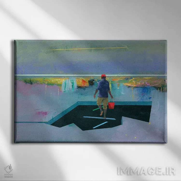 تابلو مفهومی ۷ اثر بنیتو سالمرون - نمای روبهرو روی دیوار