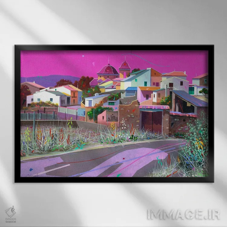 تابلو فوئنتهآلبیا ۲ اثر بنیتو سالمرون - نمای قابدار مشکی