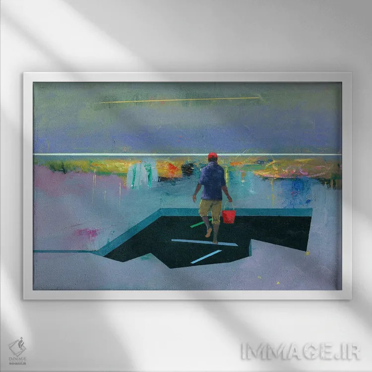 تابلو مفهومی ۷ اثر بنیتو سالمرون - نمای قابدار سفید