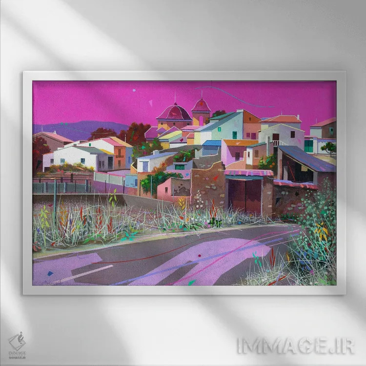 تابلو فوئنتهآلبیا ۲ اثر بنیتو سالمرون - نمای قابدار سفید