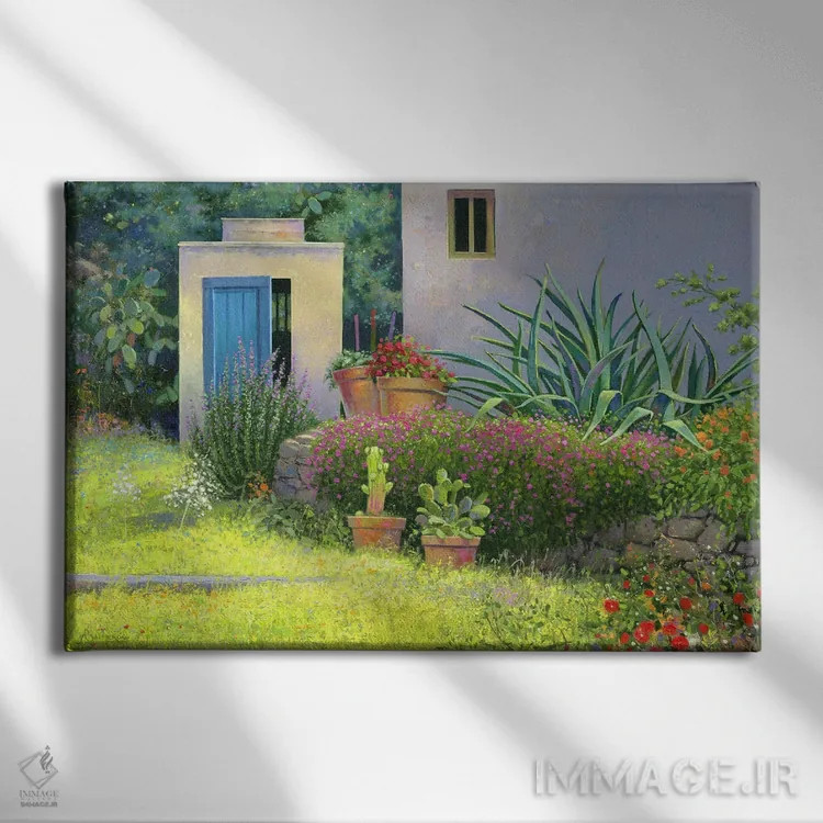 تابلو باغ ۳ اثر بنیتو سالمرون - نمای روبهرو روی دیوار