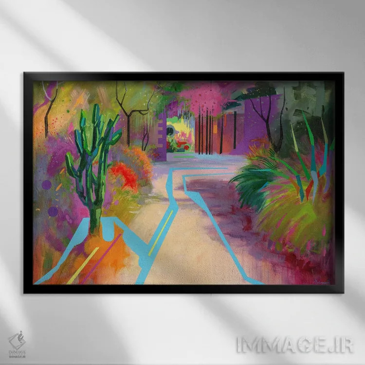 تابلو پاپ ۶ اثر بنیتو سالمرون - نمای قابدار مشکی