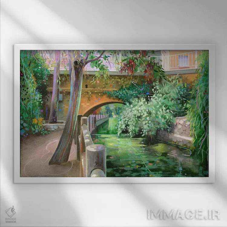 تابلو سالوبره (شهر اسپانیا) اثر بنیتو سالمرون - نمای قابدار سفید