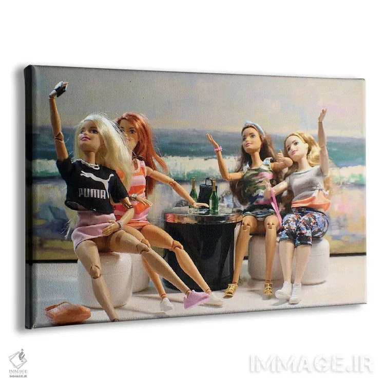 تابلو سلفی ساحلی باربی اثر باربارا شیلد - نمای پرسپکتیو محصول