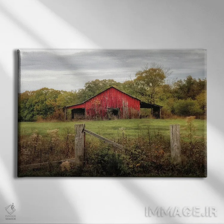 تابلو در مزرعه اثر دی. برت - نمای روبهرو روی دیوار