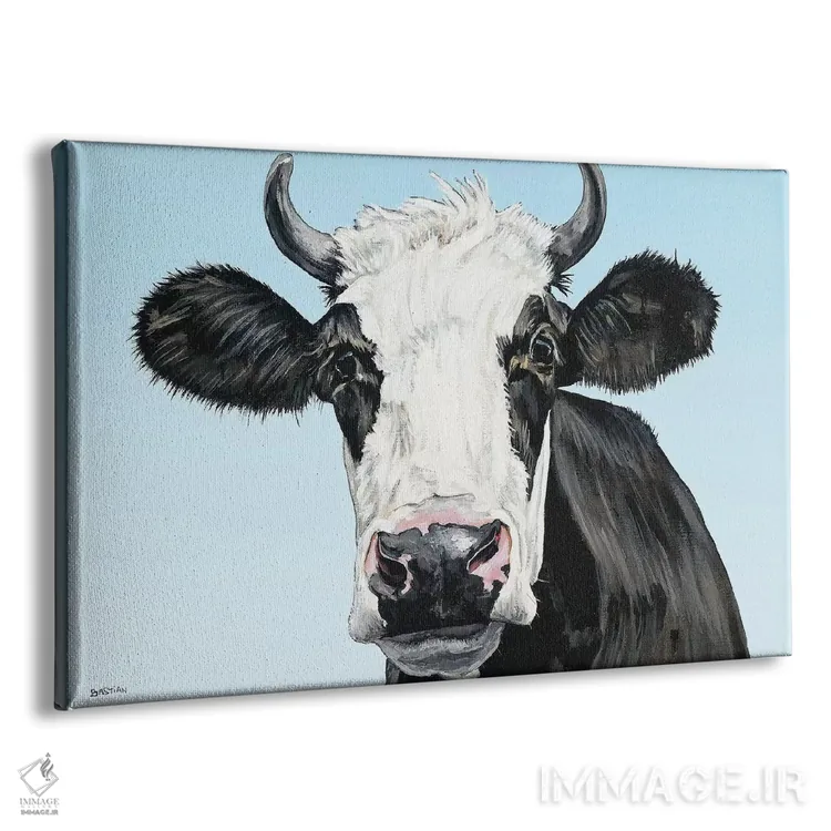 تابلو مُوو (صدای گاو) اثر کلارا باستین - نمای پرسپکتیو محصول