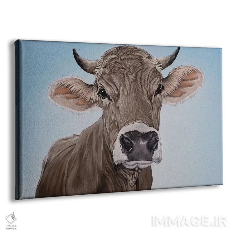 تابلو براون سوییس (نژاد گاو) اثر کلارا باستین - نمای پرسپکتیو محصول