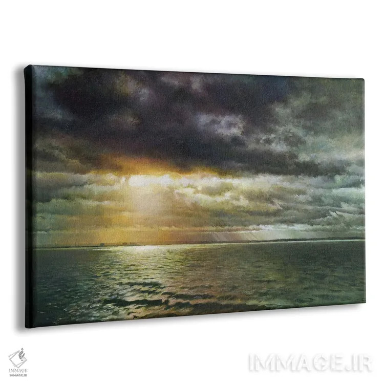 تابلو منظره از اسکله اثر برحذر از خلأ (نام آرتیست/استودیو) - نمای پرسپکتیو محصول