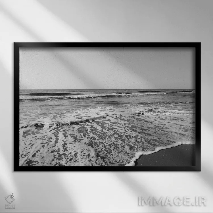 تابلو جزیره سالیوان IV اثر بثانی یانگ - نمای قابدار مشکی