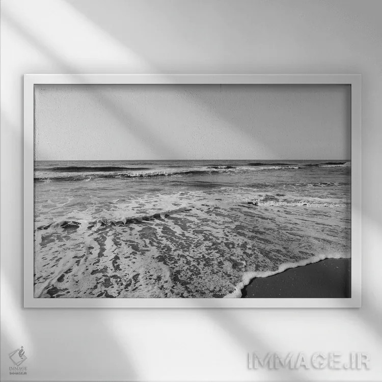 تابلو جزیره سالیوان IV اثر بثانی یانگ - نمای قابدار سفید