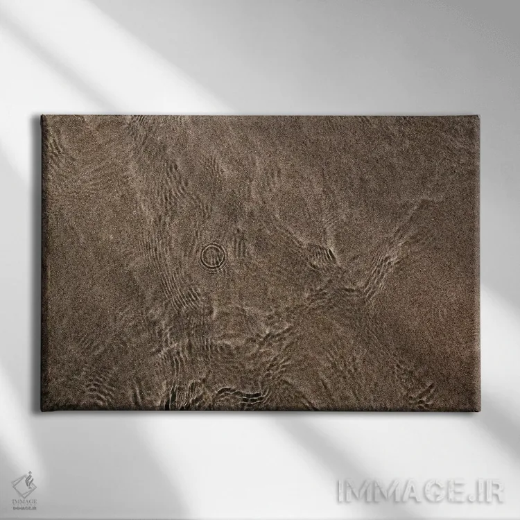 تابلو شن طلایی کرونا دو II اثر بثانی یانگ - نمای روبهرو روی دیوار