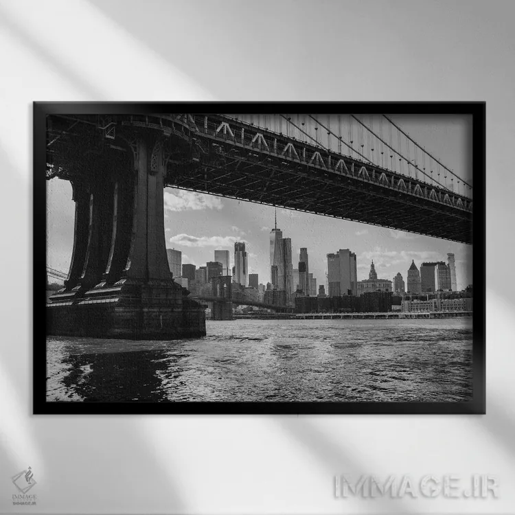 تابلو دامبو بروکلین شش اثر بثانی یانگ - نمای قابدار مشکی