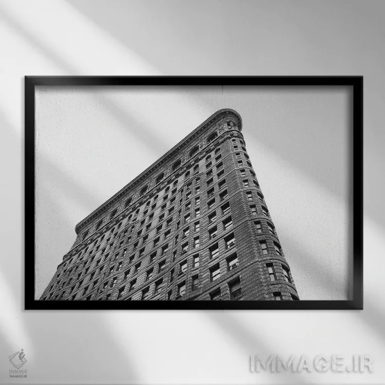 تابلو روز بارانی فلترون چهار اثر بثانی یانگ - نمای قابدار مشکی