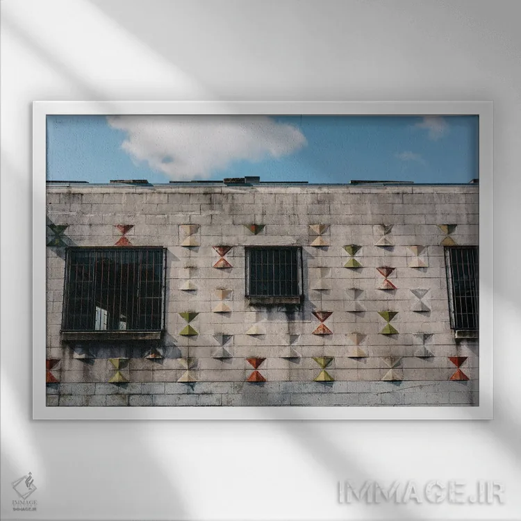 تابلو معماری نشویل دو اثر بثانی یانگ - نمای قابدار سفید