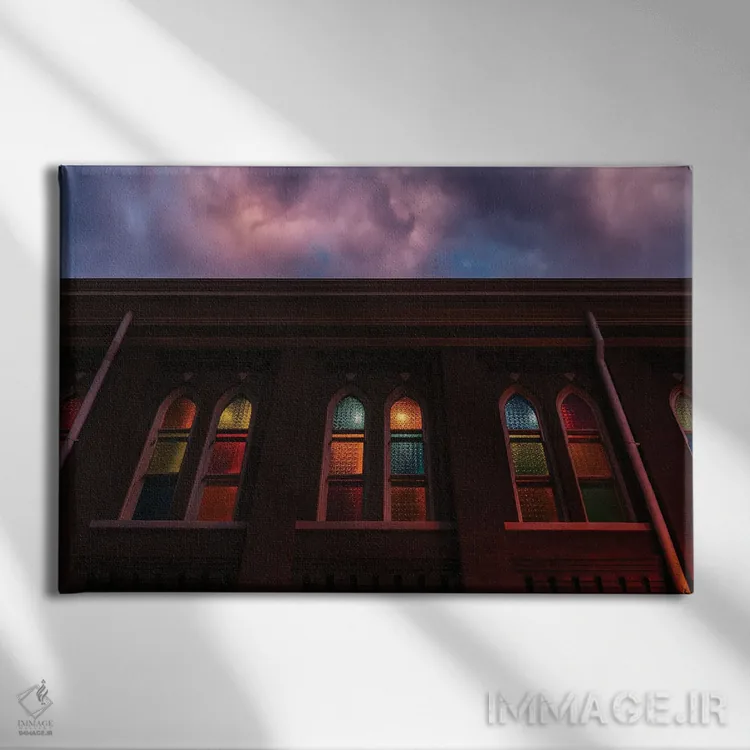 تابلو غروب در رایمن اثر بثانی یانگ - نمای روبهرو روی دیوار