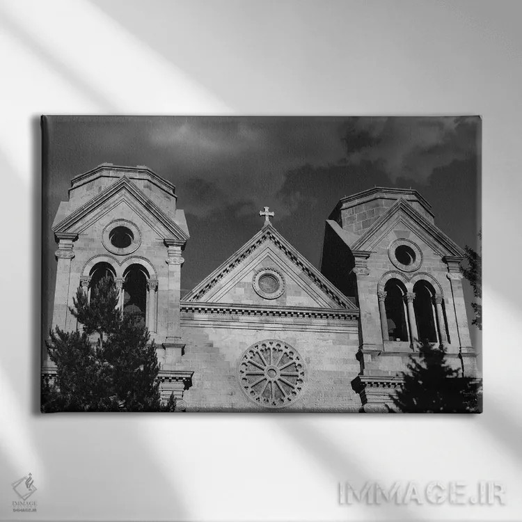 تابلو کلیسای جامع سنت فرانسیس آسیزی اثر بثانی یانگ - نمای روبهرو روی دیوار