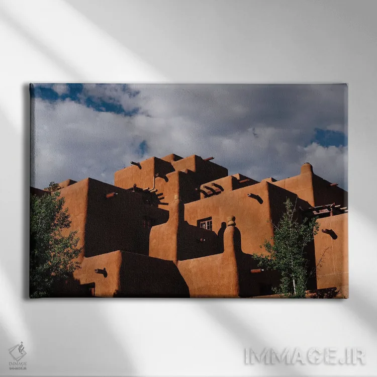 تابلو معماری سانتافه ۸ اثر بثانی یانگ - نمای روبهرو روی دیوار