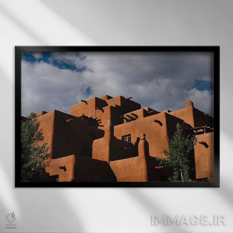 تابلو معماری سانتافه ۸ اثر بثانی یانگ - نمای قابدار مشکی