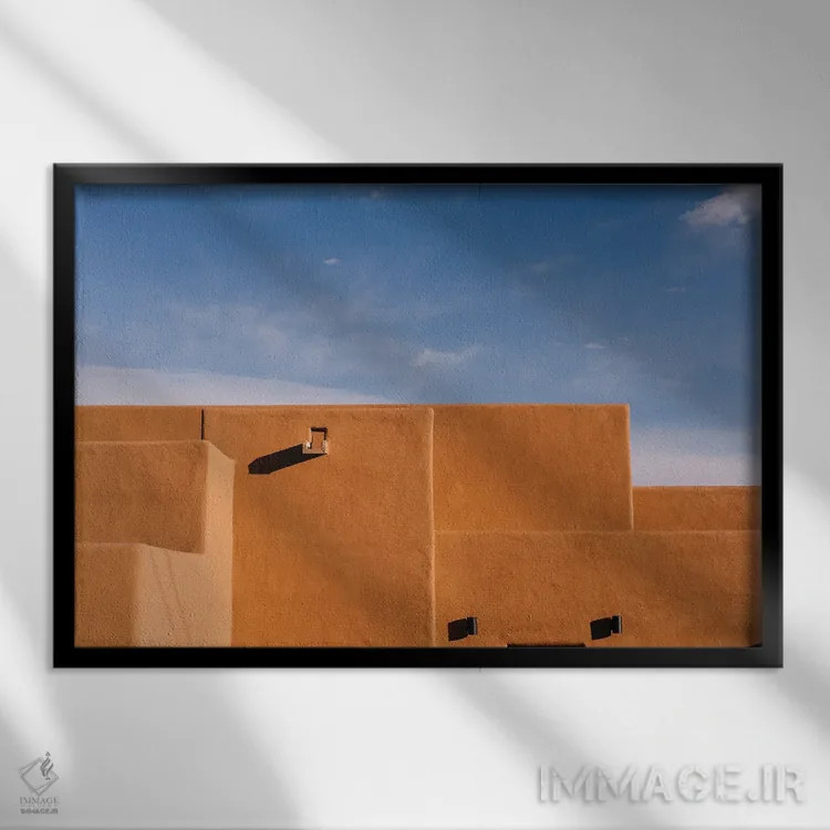 تابلو معماری سانتافه ۱۳ اثر بثانی یانگ - نمای قابدار مشکی