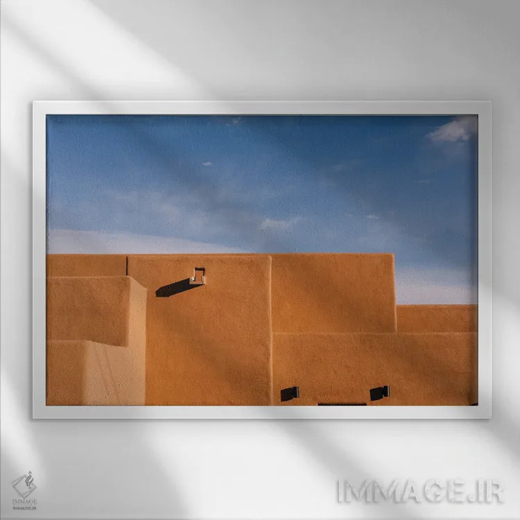 تابلو معماری سانتافه ۱۳ اثر بثانی یانگ - نمای قابدار سفید