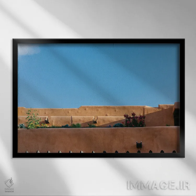 تابلو معماری سانتافه اثر بثانی یانگ - نمای قابدار مشکی
