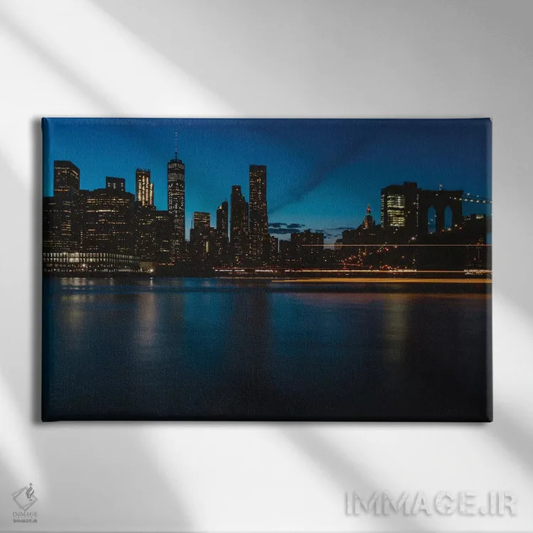 تابلو چراغهای نیویورک ۲ اثر بثانی یانگ - نمای روبهرو روی دیوار