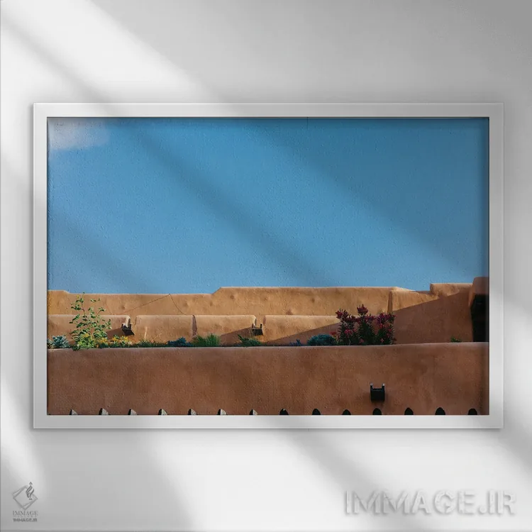 تابلو معماری سانتافه اثر بثانی یانگ - نمای قابدار سفید