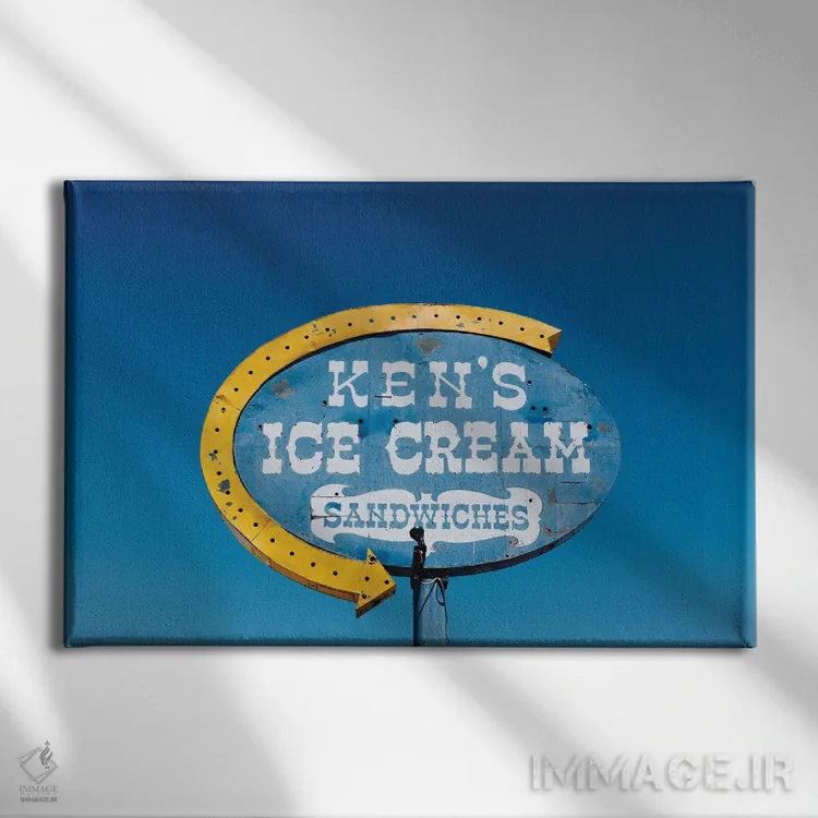 تابلو بستنی نیومکزیکو اثر بثانی یانگ - نمای روبهرو روی دیوار