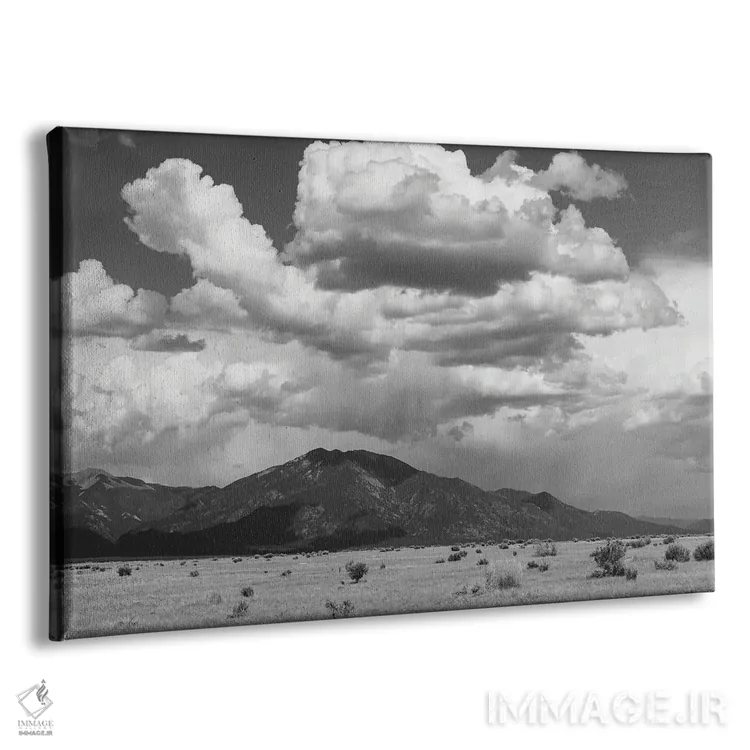 تابلو کوههای تائوس ۳ اثر بثانی یانگ - نمای پرسپکتیو محصول