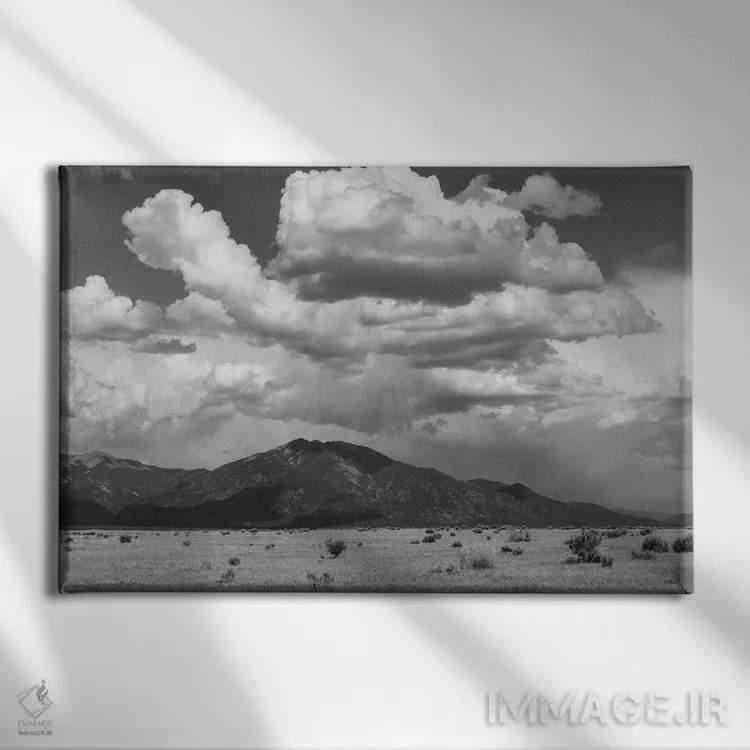 تابلو کوههای تائوس ۳ اثر بثانی یانگ - نمای روبهرو روی دیوار