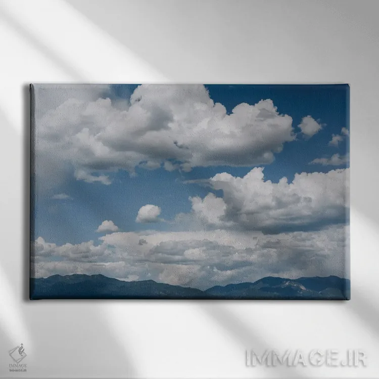 تابلو آسمان کوه تائوس اثر بثانی یانگ - نمای روبهرو روی دیوار