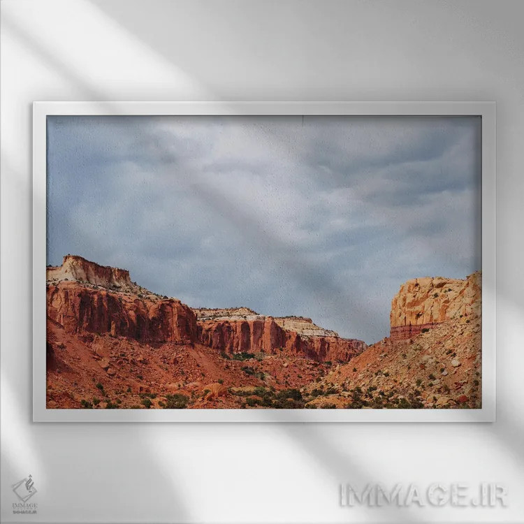 تابلو آبیکیویو ۲ اثر بثانی یانگ - نمای قابدار سفید