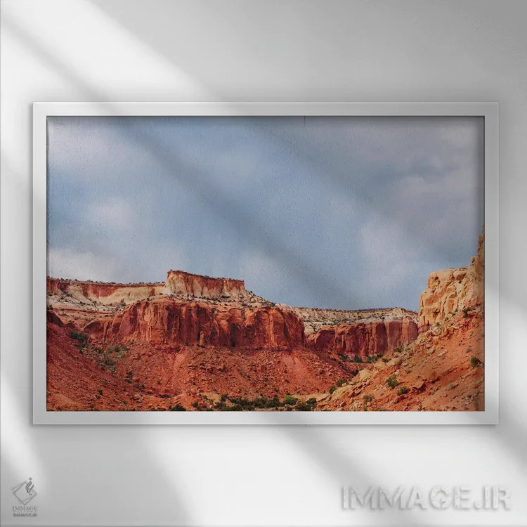 تابلو آبیکیویو ۳ اثر بثانی یانگ - نمای قابدار سفید