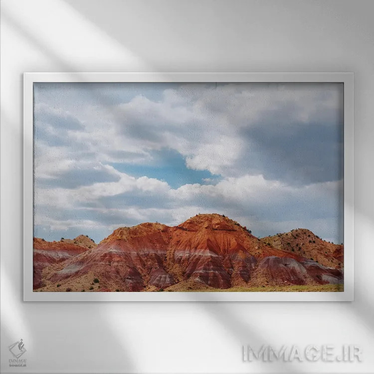 تابلو آبیکیویو ۴ اثر بثانی یانگ - نمای قابدار سفید