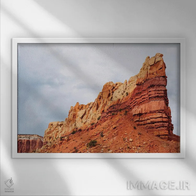 تابلو آبیکیویو ۵ اثر بثانی یانگ - نمای قابدار سفید