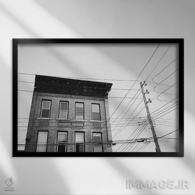 تابلو رد هوک بروکلین (محلهای در نیویورک) اثر بثانی یانگ - نمای قابدار مشکی