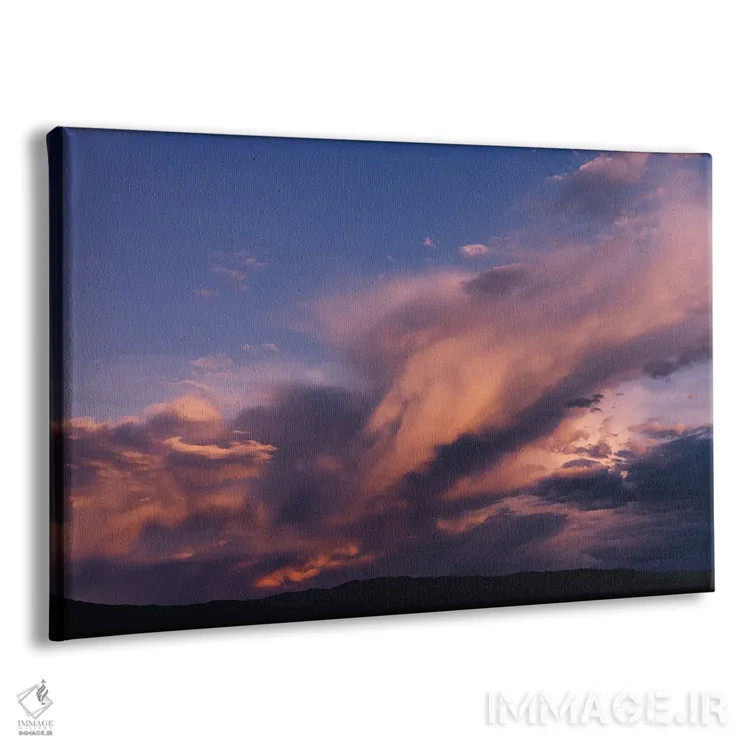 تابلو غروب کوههای تائوس اثر بثانی یانگ - نمای پرسپکتیو محصول