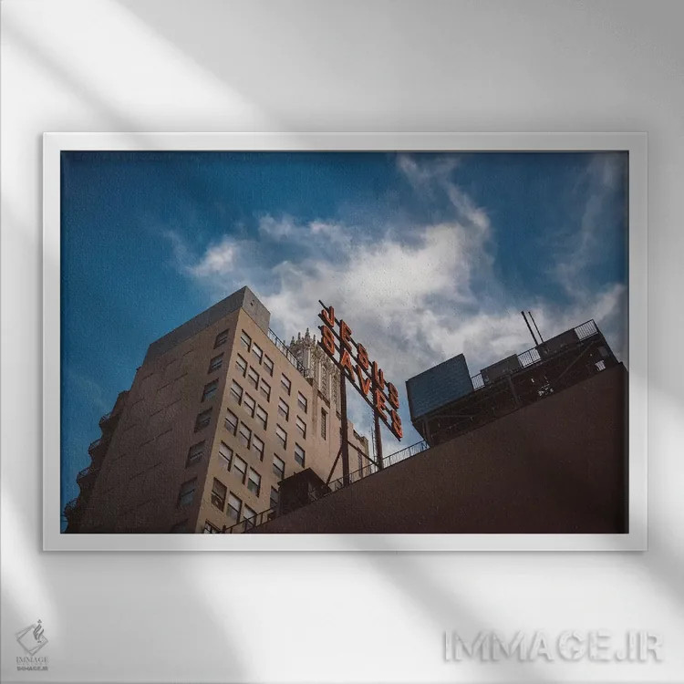 تابلو عیسی در لسآنجلس نجاتبخش است ۲ اثر بثانی یانگ - نمای قابدار سفید