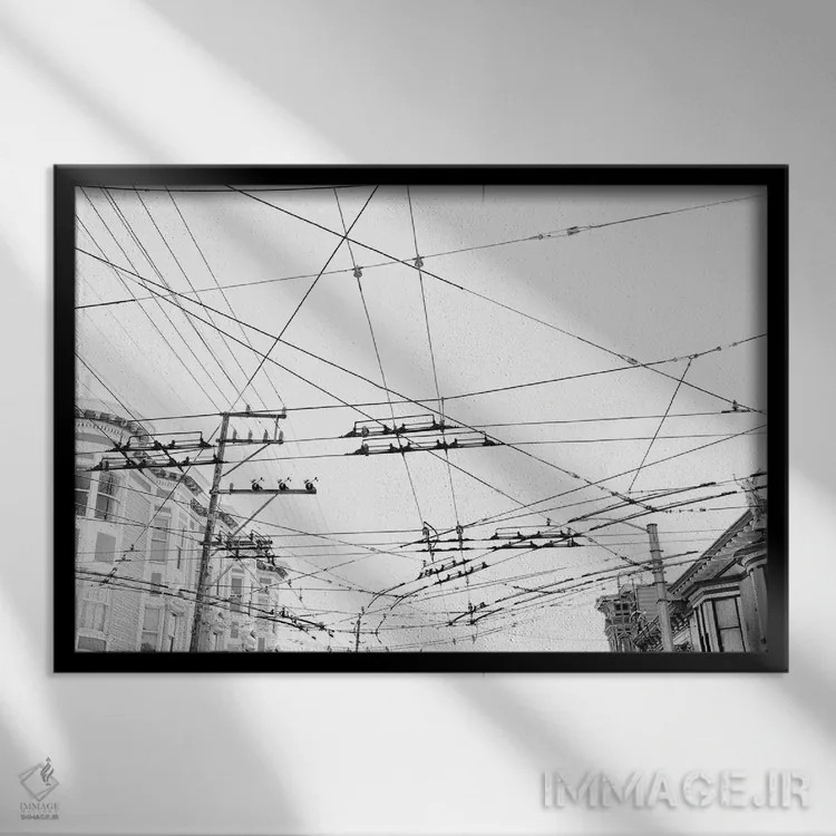 تابلو سانفرانسیسکو ۱۹ اثر بثانی یانگ - نمای قابدار مشکی