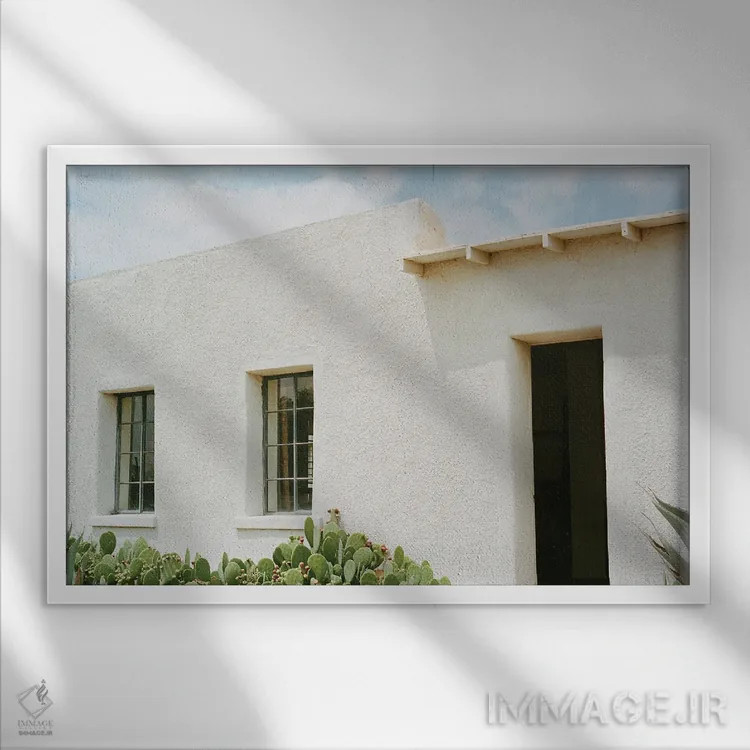 تابلو مارفا تگزاس ۱۳ اثر بثانی یانگ - نمای قابدار سفید