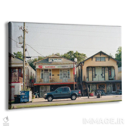 تابلو مارینی نیواورلئان ۴ روی نگاتیو (محله) اثر بثانی یانگ - نمای پرسپکتیو محصول