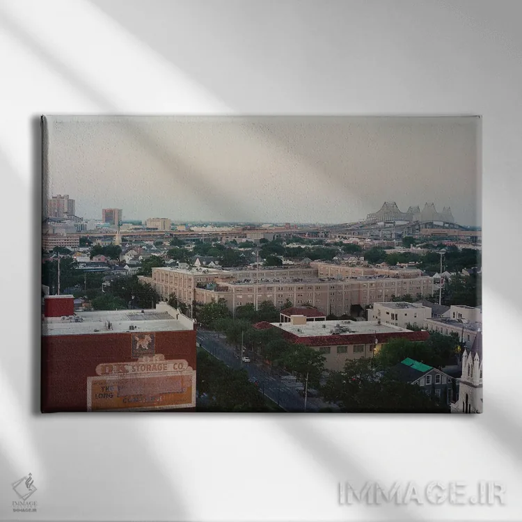 تابلو نیواورلئان ۲ روی نگاتیو اثر بثانی یانگ - نمای روبهرو روی دیوار