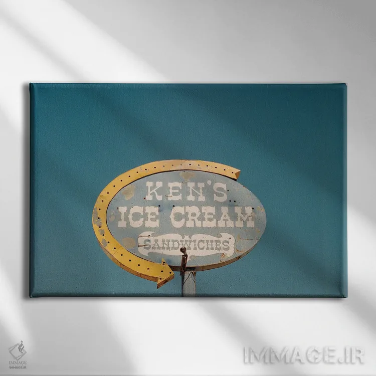 تابلو جاده ۶۶ شماره ۴ اثر بثانی یانگ - نمای روبهرو روی دیوار