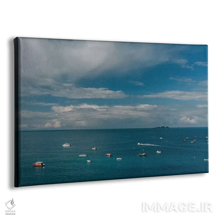 تابلو قایقهای ساحل آمالفی شماره دو اثر بثانی یانگ - نمای پرسپکتیو محصول