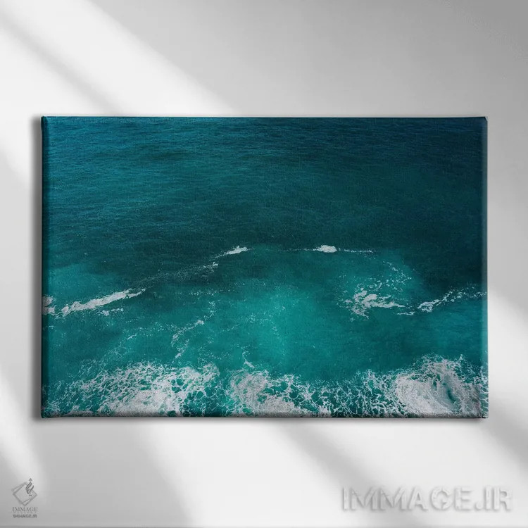 تابلو آب ساحل آمالفی شماره بیست و یک اثر بثانی یانگ - نمای روبهرو روی دیوار